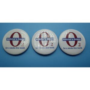 Addicted to Oxygen Pin 02 For a Smoke Free World lot 3